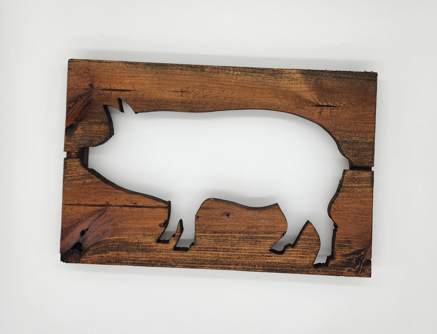 Pig cutout sign