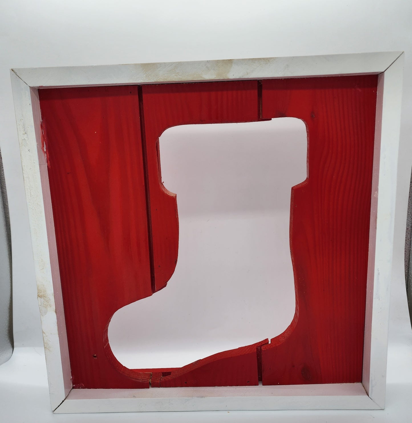 Christmas stocking cutout