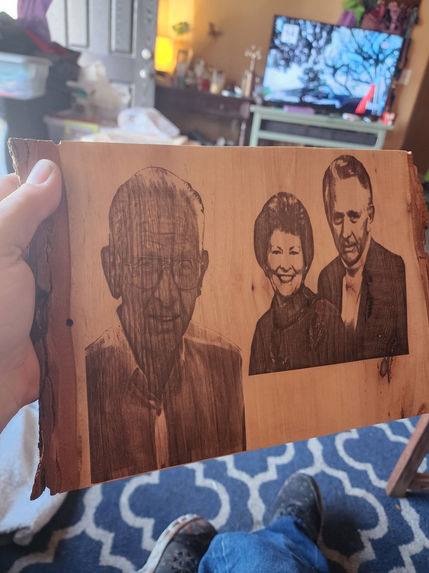 Laser engraved portraits / pictures