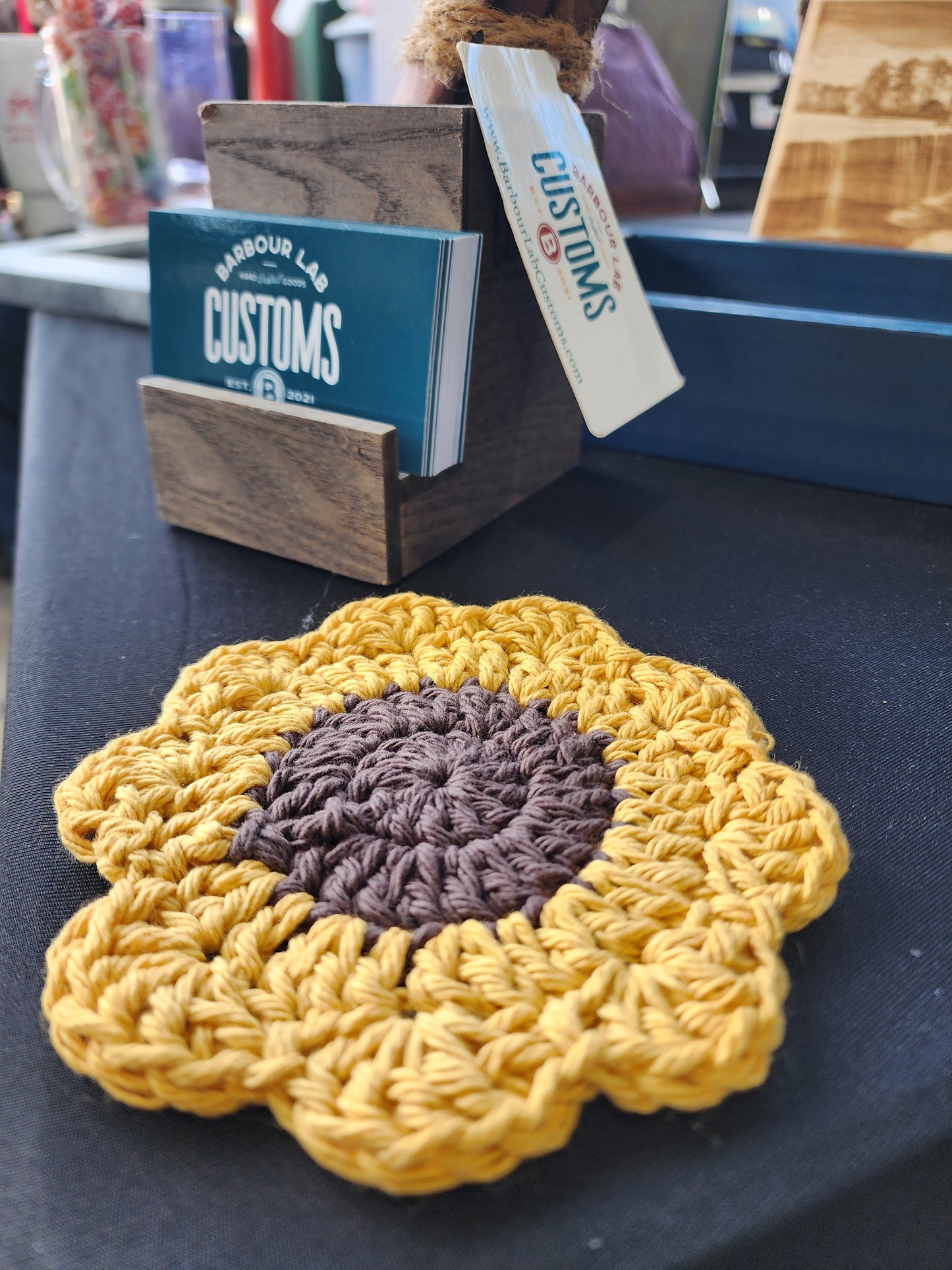 Crochet Flower Coaster