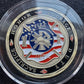 Red lives matter: Fire Fighter Challenge Coin display