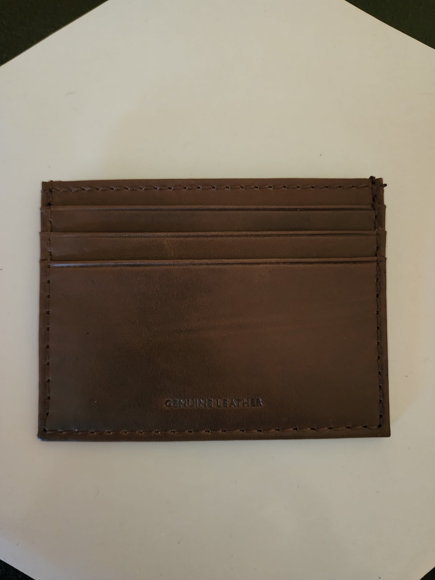 Leather front pocket wallet